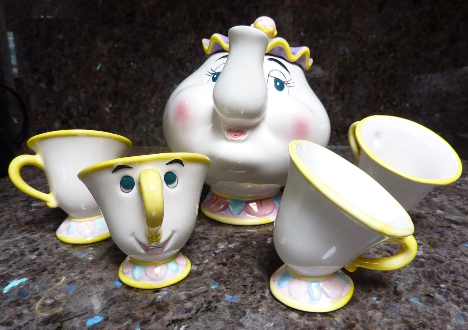 beauty and the beast deluxe tea set