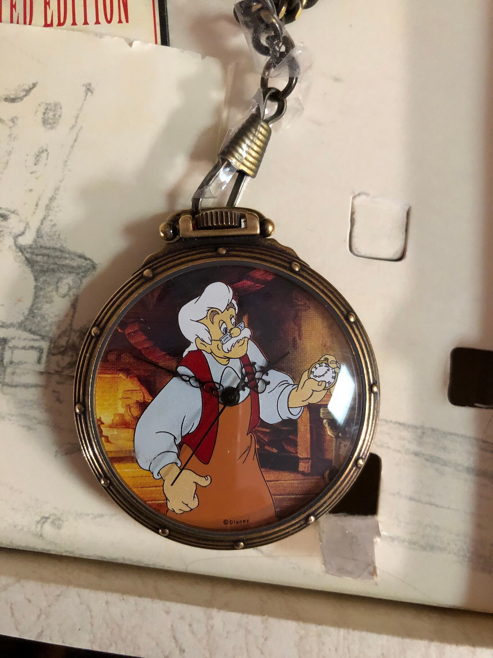 Pinocchio Disney Pocket Watch Collectors Club Series II Etsy