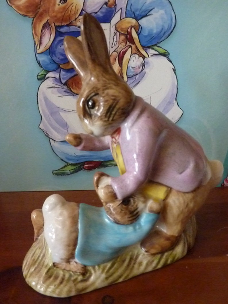 BENJAMIN BUNNY And PETER Rabbit 1975 Beatrix Potter Figurine | Etsy