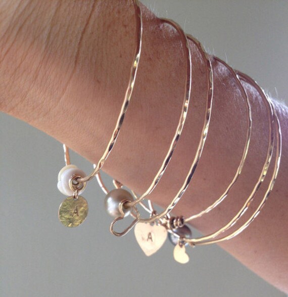 Items similar to 14K Gold Custom Charm Bracelets on Etsy
