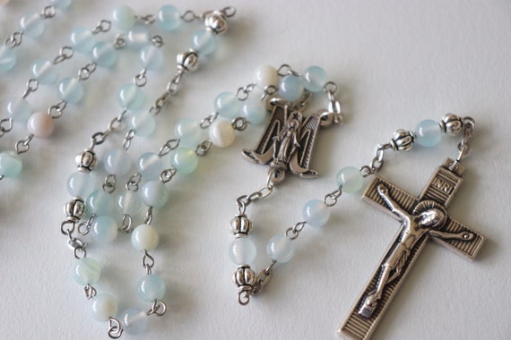 Catholic Rosary, Christian Jewelry, Miraculous Medals, Catholic Necklace