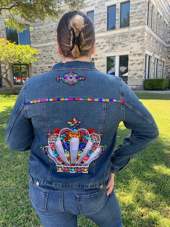 bling denim jacket