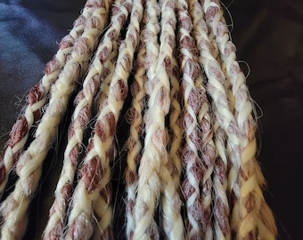 Jarabe de arce, juego de 10, extensiones de rastas sintéticas SE