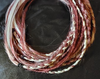 Cherry Pie, juego de 10, extensiones de rastas sintéticas SE