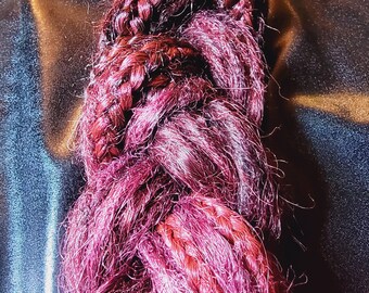 Usado, Berenjena (Rojo Violeta), SE, 40- Extensiones Sintéticas para Rastas
