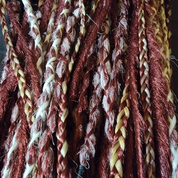 Cherry Pie, Accent Set of 5, DE- Synthetic Dreadlock Extensions