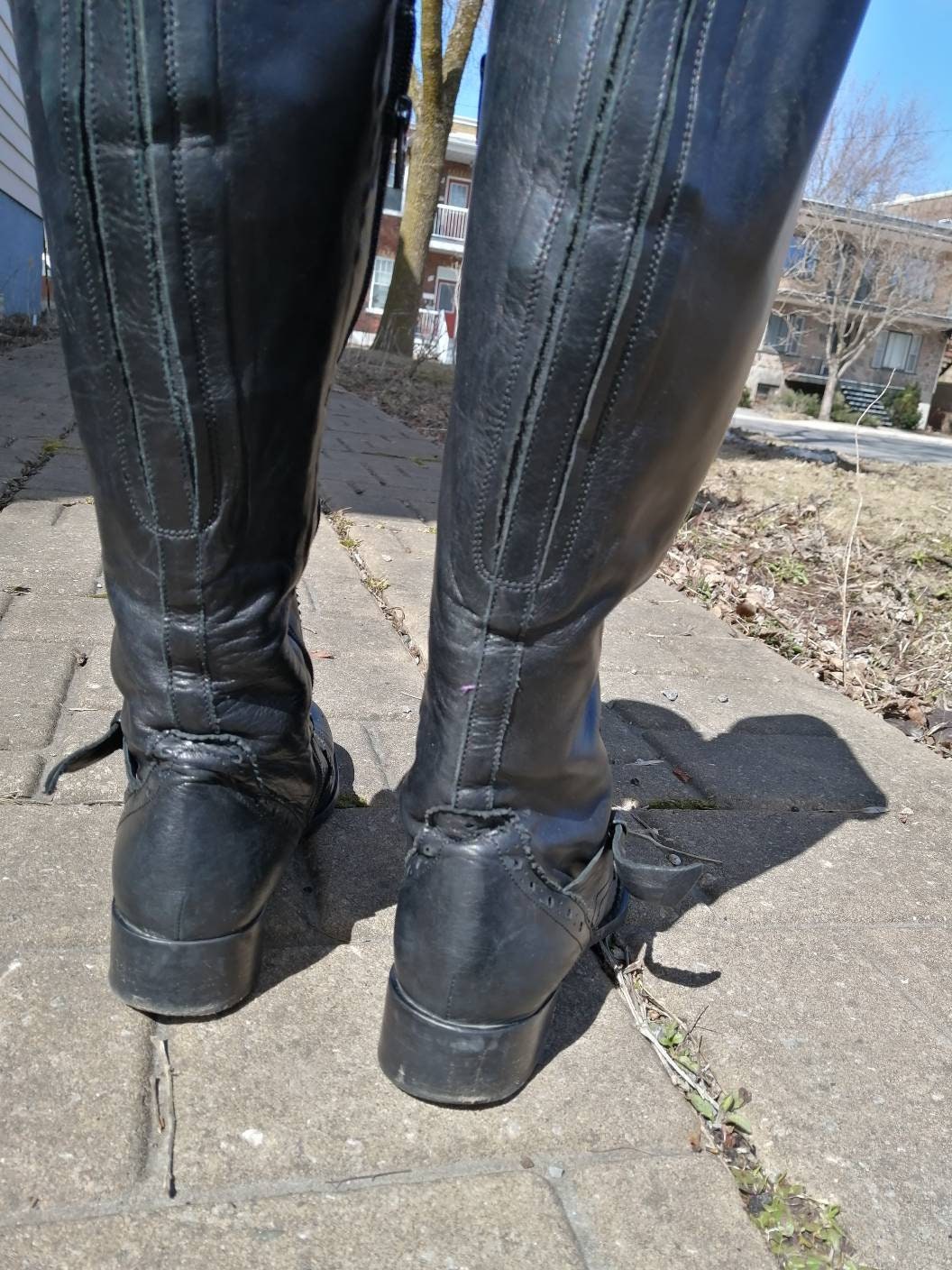 Women's Boots in Black Leather Size 38.5 or 8 Browns - Etsy