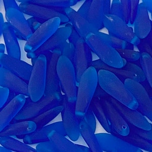 Matte ZIRCON BLUE Dagger beads image 5