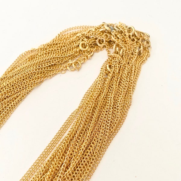 18” Gold base metal curb chain