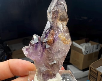 Brandberg Amethyst Crystal Point, Saturated Phantom Inclusions