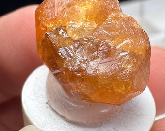 Fanta Orange Spessartine Garnet Twin, Rare Tanzania Gem