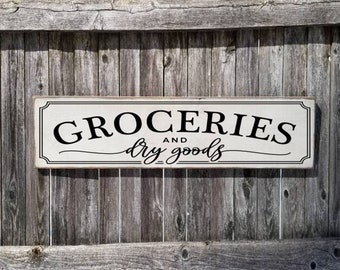 Making groceries sign