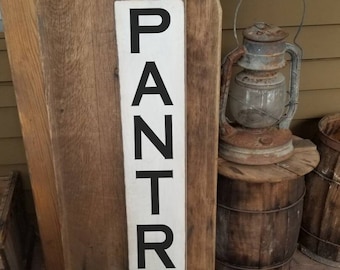 Pantry Sign Vertical,  Large 7.25" x 46" Pantry Decor, Pantry Sign, Pantry Snacks, Pantry Lovers, Sign For Pantry, Food Market Sign, Market