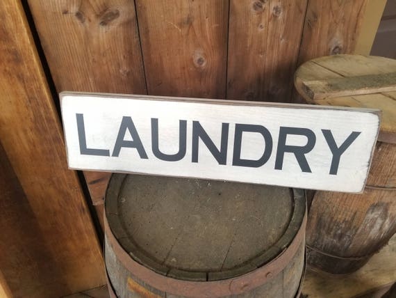 LAUNDRY Wooden Sign, Farmhouse Décor, Fixer Upper, Home Décor, Rustic, Laundry sign, Laundry Room Sign, Primitives, Primitive Wood Sign,