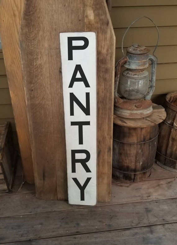 Pantry Sign Vertical,  Large 7.25" x 46" Pantry Decor, Pantry Sign, Pantry Snacks, Pantry Lovers, Sign For Pantry, Food Market Sign, Market