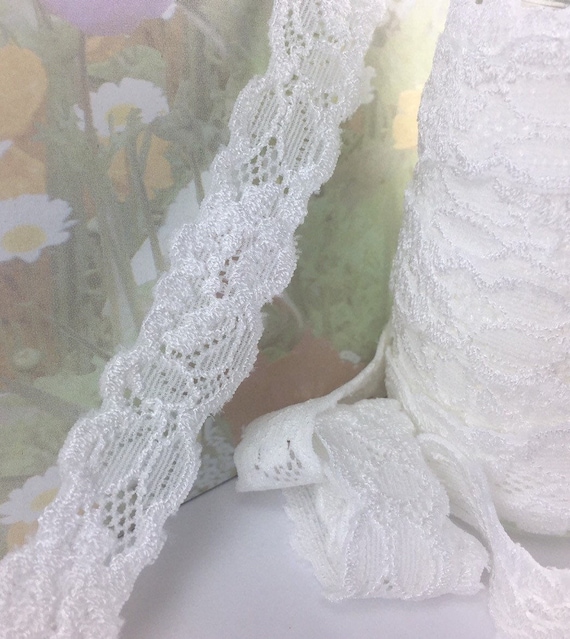 ivory stretch lace ribbon