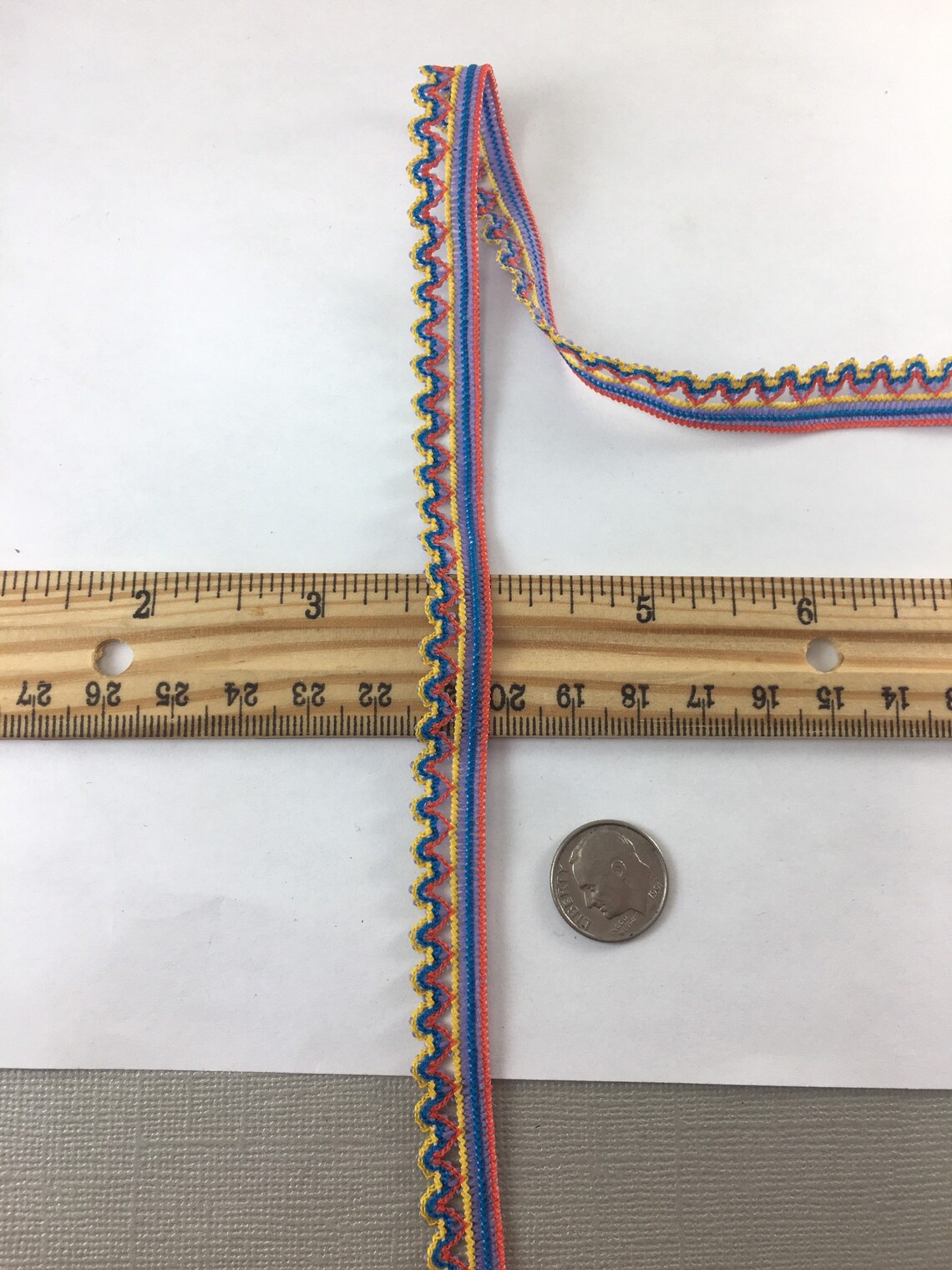 5yd Picot Elastic Trim Edging Rainbow Rick Rack 1/2 Inch Etsy