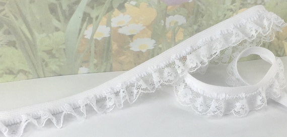 Stretch ruffle sale lace trim