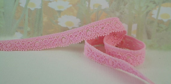 Pink Lace ribbon Trim