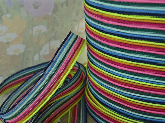 3yds Elastic Ribbon Strip Rainbow 1 2 Inch Wide Diy Hair Ties Etsy