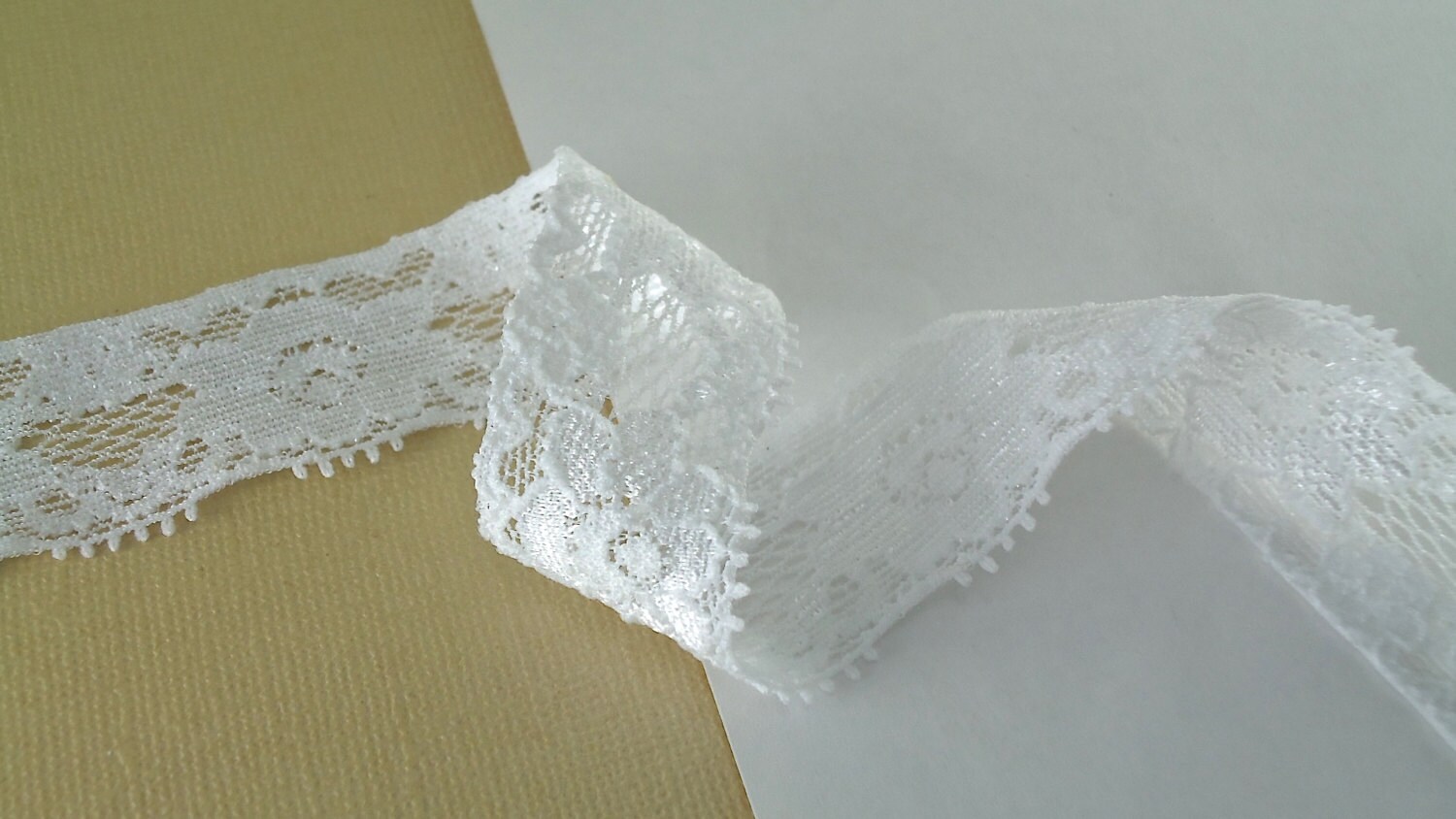 5yds White Stretch Lace Ribbon Lace Elastic Trim 1 for Etsy