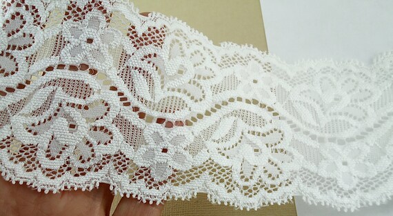 ivory stretch lace ribbon