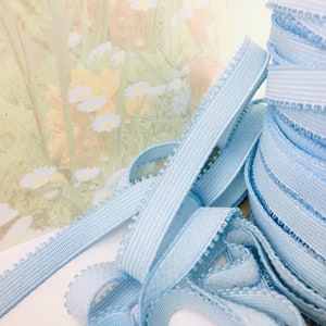 3yd Light Blue* Elastic Ribbon Plain Stretch Sewing Trim 1/2&quot; 3/8&quot; band Plush back diy Bra Making Strap underwear waistband Elastic Lingerie