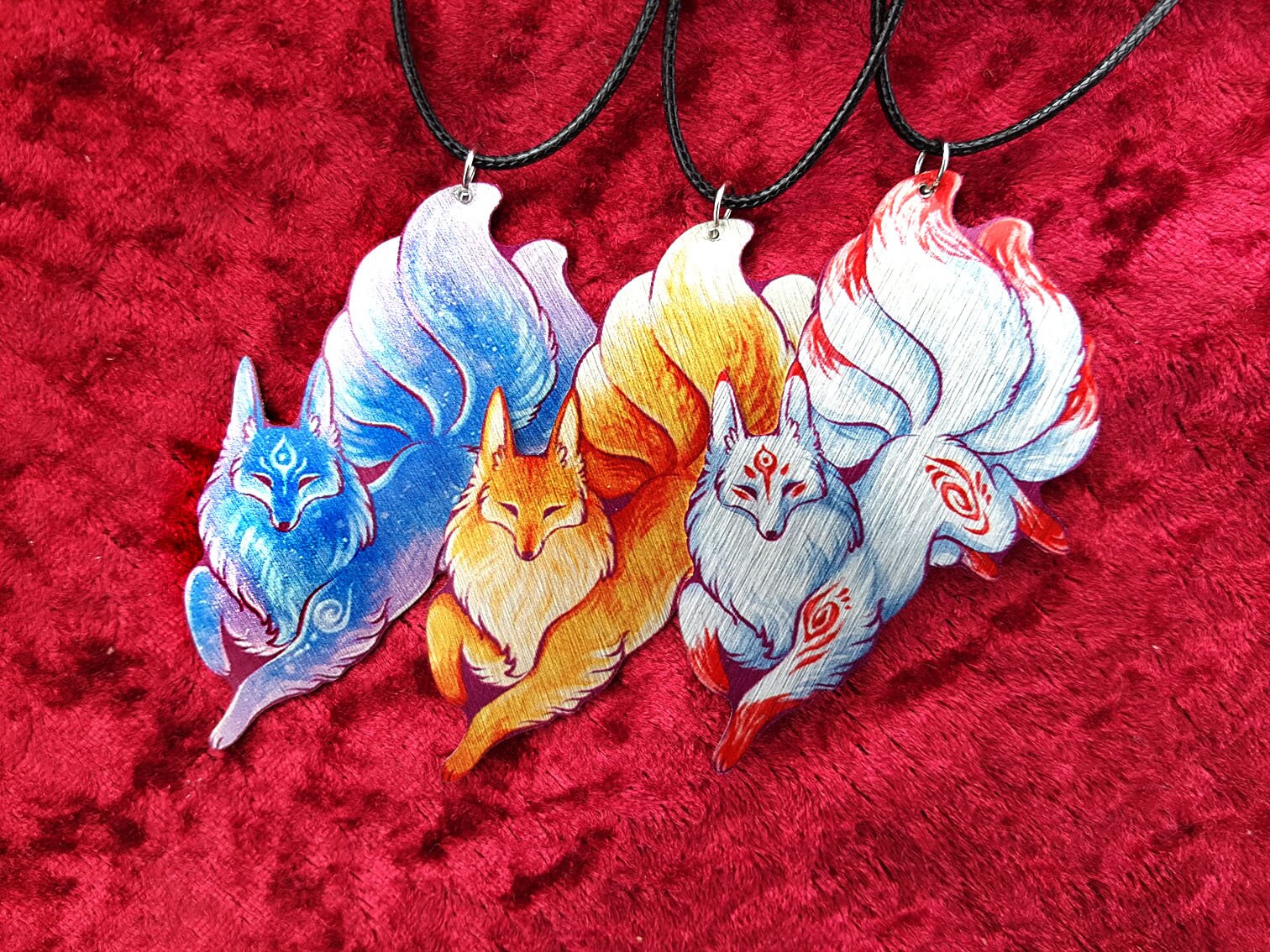 Kitsune Magic Fox Fantasy Spirit Totem Animal Galaxy Ginger Etsy