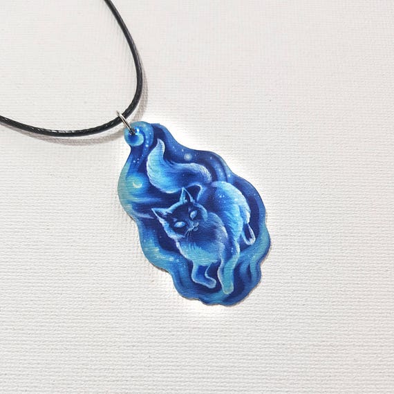 Harry Potter Inspire Chat Felin Patronus Totem Esprit Animal Etsy