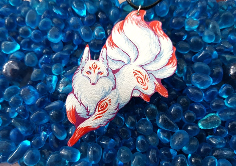 Kitsune Magic Fox Fantasy Spirit Totem Animal Galaxy Ginger Etsy Ireland