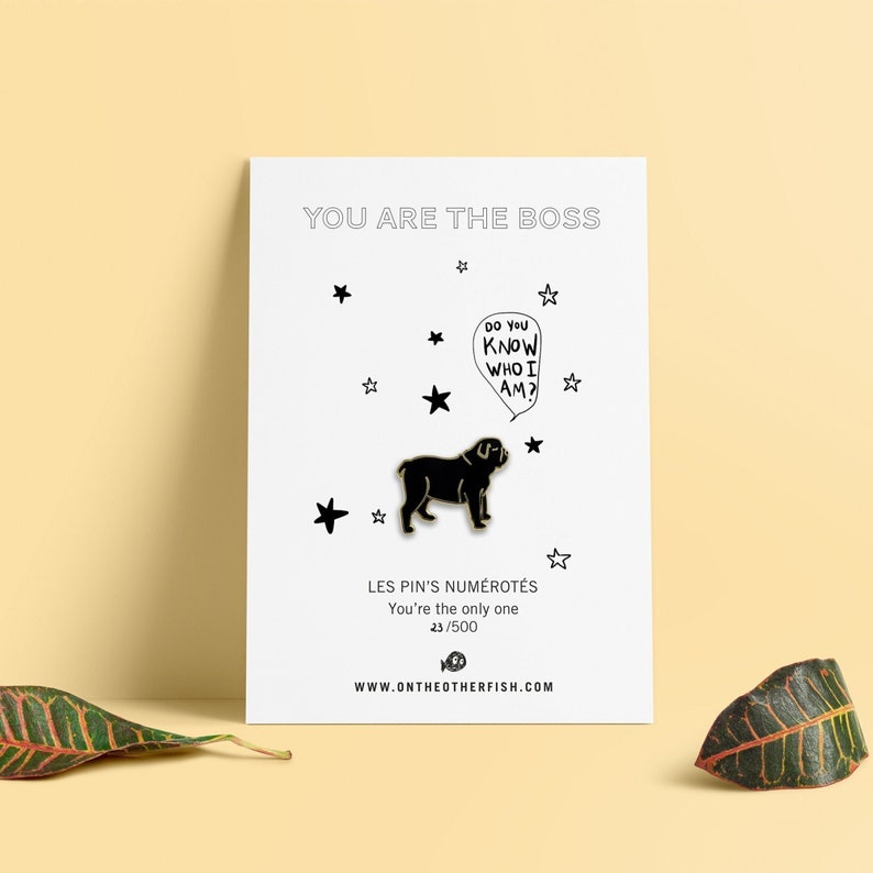 Pin's, broche, Bijoux Chien You're The Boss image 1