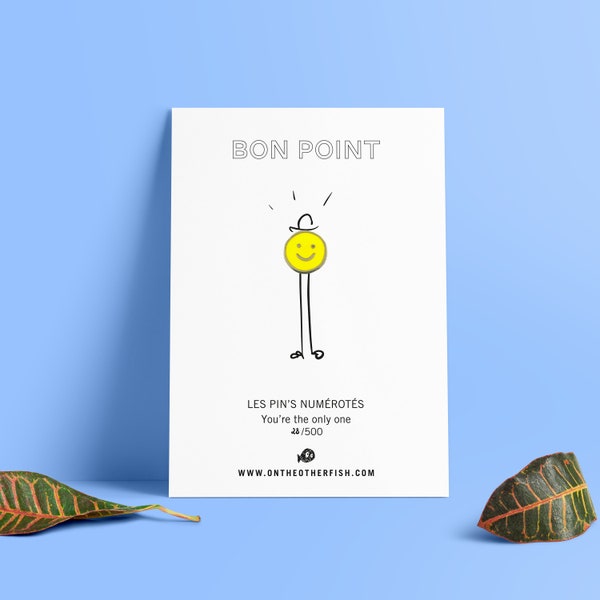 Pin's, Broche, Bijoux - Smiley - Bon point