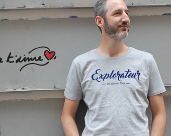 cadeau homme, t-shirt personnalisé, saint valentin pour homme,  papa et bébé assorti, papa fils, t-shirt homme, daddy cool