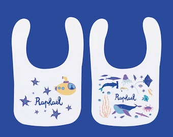 Personalized bib - Under the ocean