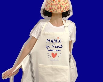 Tablier de cuisine personnalisable pour les mamies d'amour !