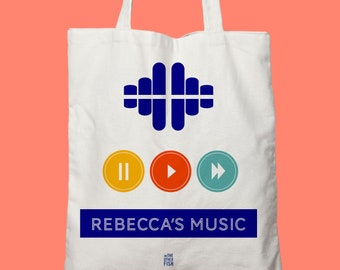 Tote bag - Music playback - to customize