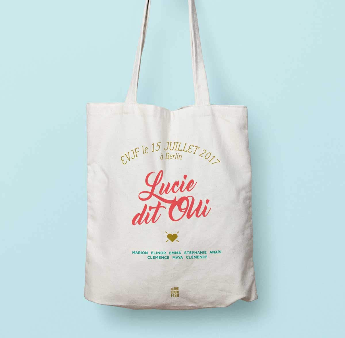 customizable tote bag country wedding, wedding witness, bachelorette party, EVJF
