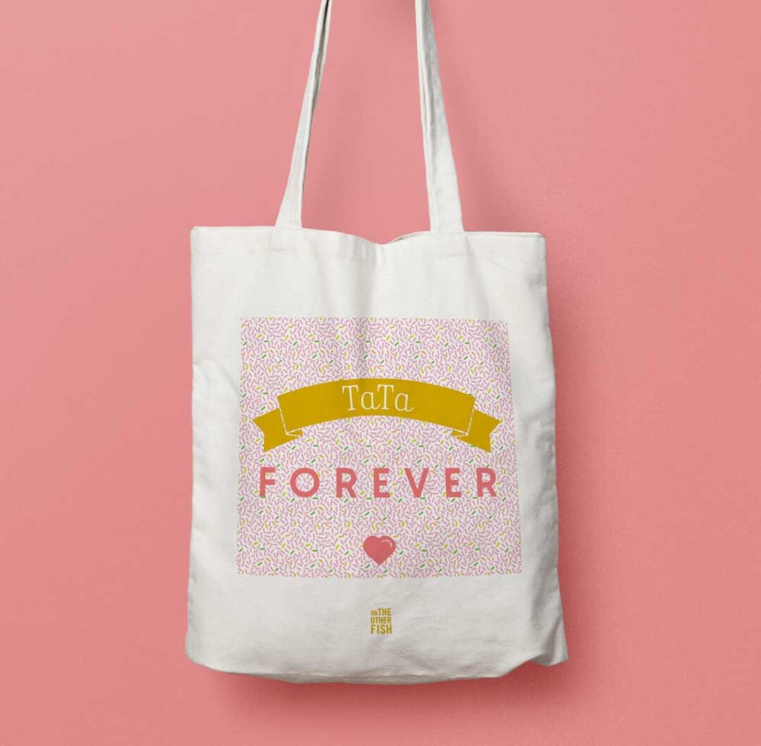 Bag tata Forever, Tote Bag to Customize, Bags, Cloth Bag, Shopping Bag ...