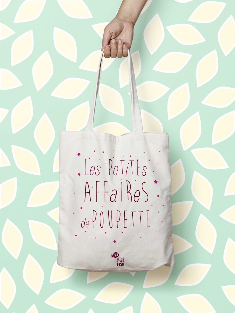Tote bag personnalized nappy bag Little things of\u2026PINK handbag bag canvas tote bag Kids Name Tote bag market Toddler bags