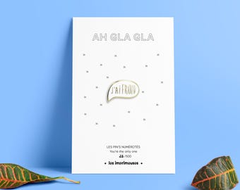 Pins, Brooches, Jewelry - I&#39;m cold - AH GLA GLA