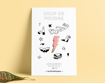 Pin's - Lightning - Brooch - Gift - Badge - Love at first sight - Valentine's Day - Jewelry