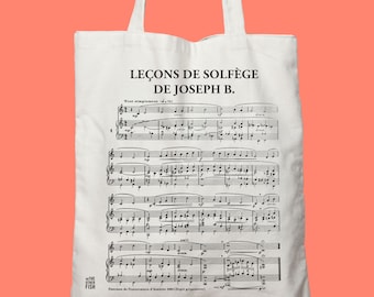 Tote bag - Music - Solfeggio - to customize