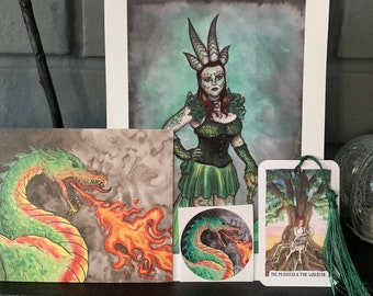 Dragon Lady Gift Pack from Victoria Thorpe Arts Fantasy Goddess Collection