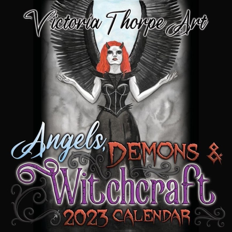 2023 Gothic Calendar Angels Demons & Witchcraft Calendar by Etsy Canada
