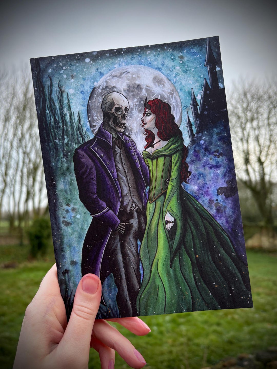 Blank Notebook or Sketchbook - Gothic Goth Creepy Halloween Dark Art ...