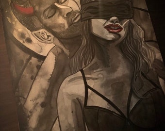PREORDER A4 Art Print - Incubus - Dark Art Fantasy Gothic After Dark BDSM NSFW Sexy Female Lady