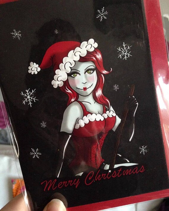 sexy pin up christmas cards