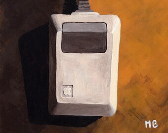 Apple Mouse - Giclee Reproduction - ready to frame