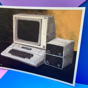 Apple ][+ Computer  - Giclee Reproduction - 10x8 inches - ready to frame