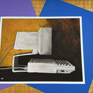 Apple IIc Computer - Giclee Reproduction - 10x8 inches - ready to frame